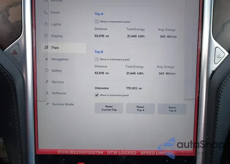 2016 Tesla Model X 60D/70D/75D/90D/P100D from USA, damaged, VIN 5YJXCBE2XGF005794